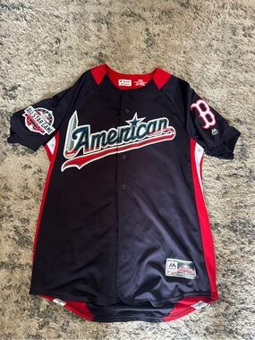 Majestic Craig Kimbrel American League Men’s Navy & Red Baseball Jersey